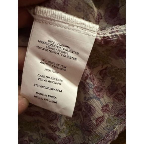 Altard State Womens Bohemian Tunic Dress Empire Waist Semi Sheer Floral Lined M - Picture 8 of 12